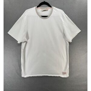 Scotch & Soda Amsterdam T Shirt Mens Size‎ XL Cream Ribbed Textured Stretch